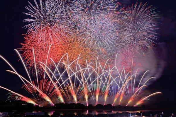 3万発の花火が夜空を染める—第38回利根川大花火大会