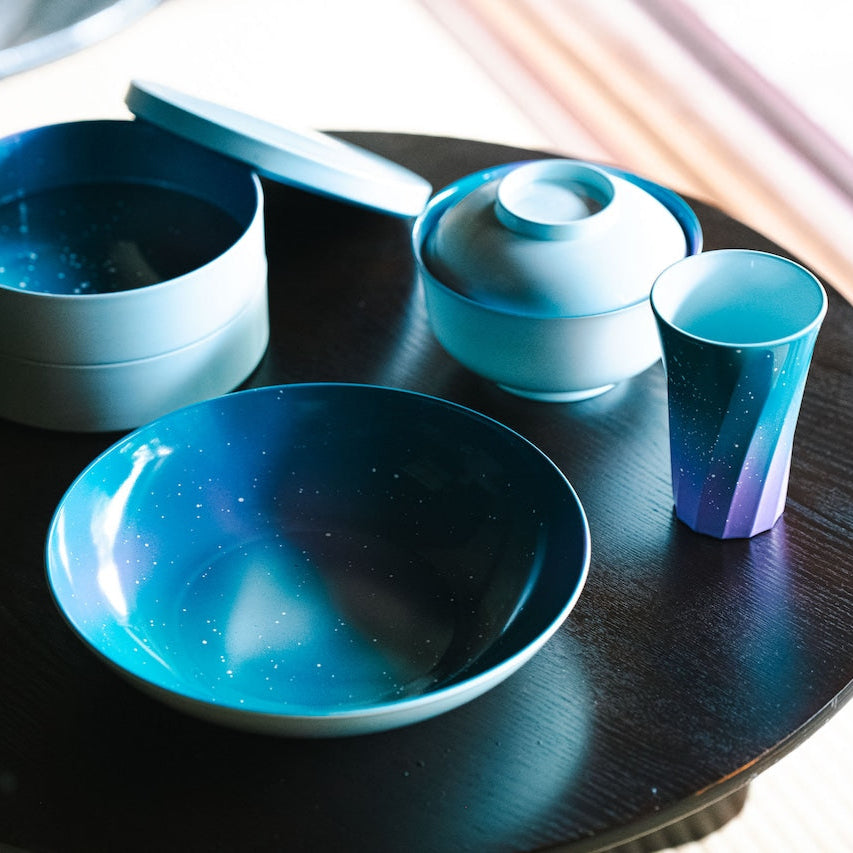 山中塗 iroikoi 8.0 和洋盛皿 雪景色