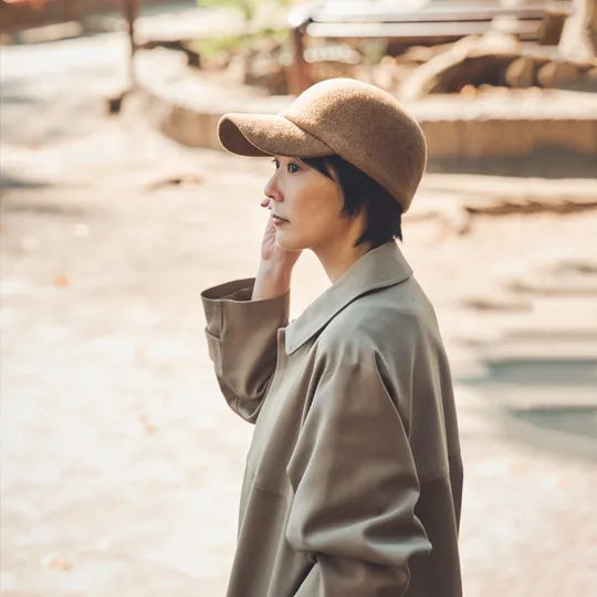 SELENA(セレナ)ウールキャップ ライトブラウン