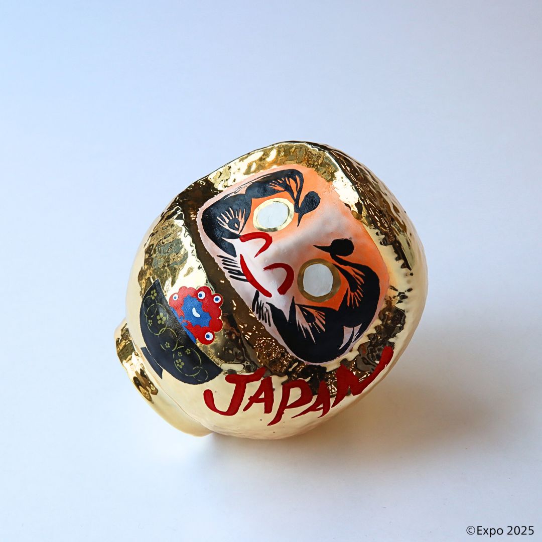 万博 ミャクミャク 高崎だるま ゴールド