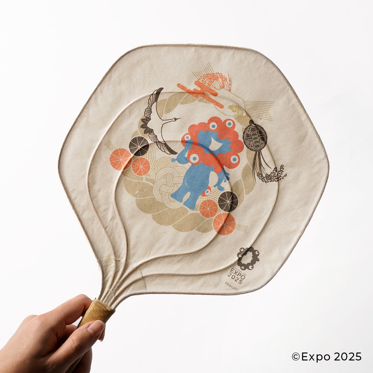EXPO2025 籐うちわ(しめ縄)