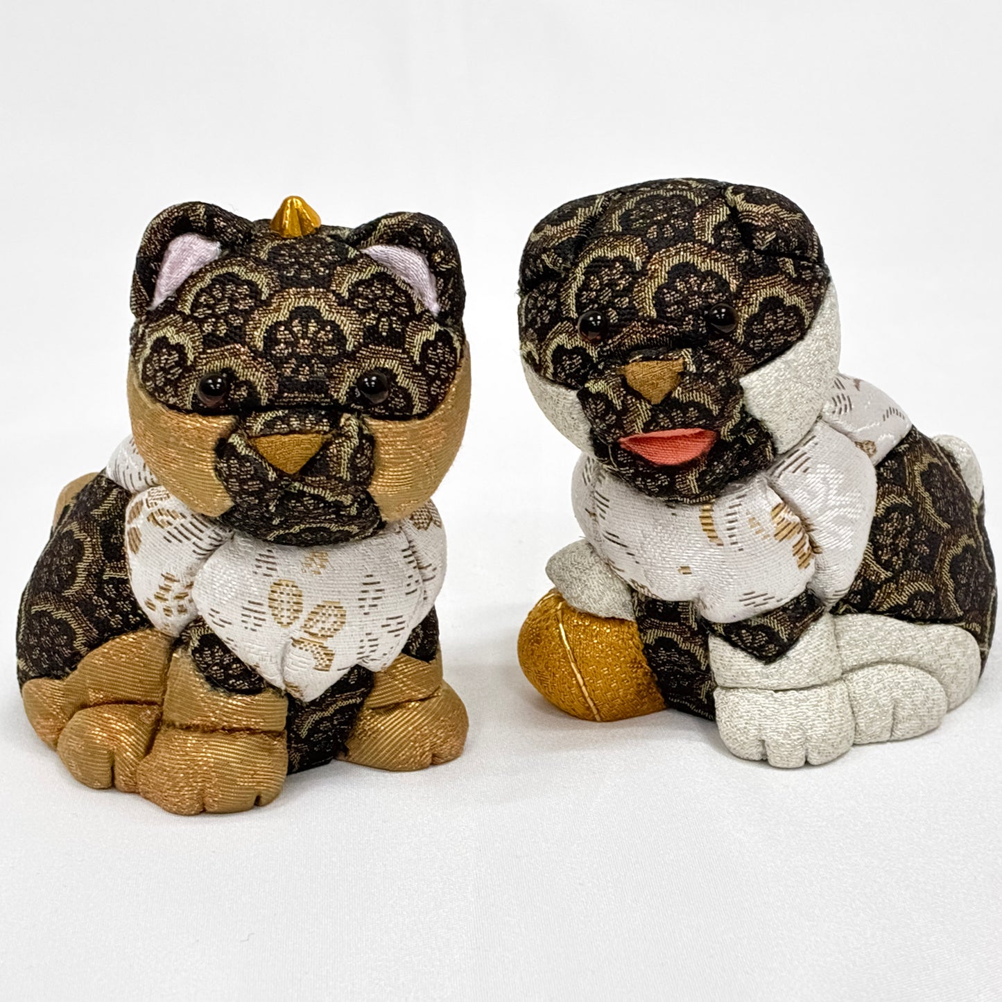 江戸木目込人形 Komainu charms(コマイヌ チャームズ)クロ