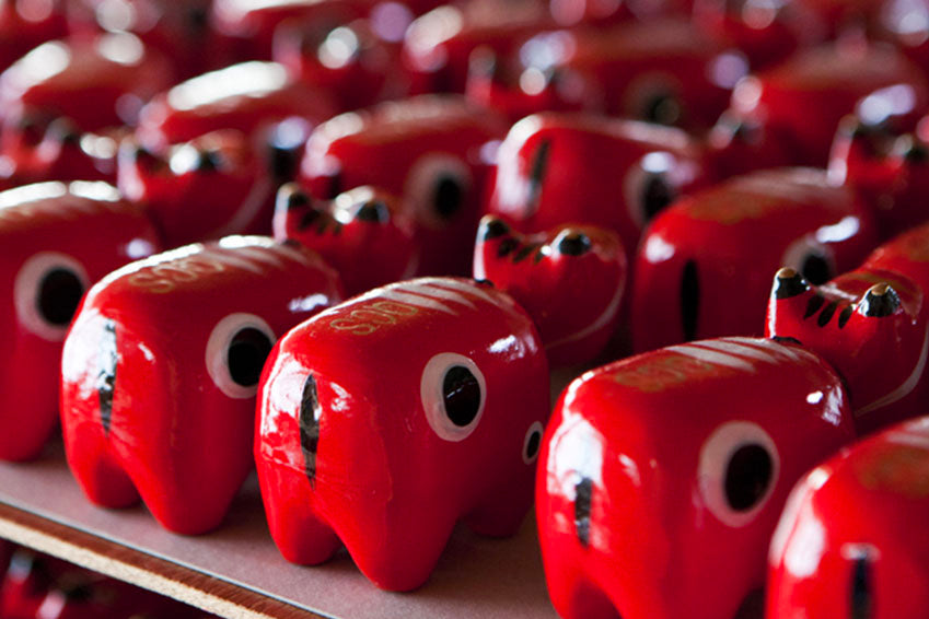 福島県の郷土玩具 あかべこができるまで