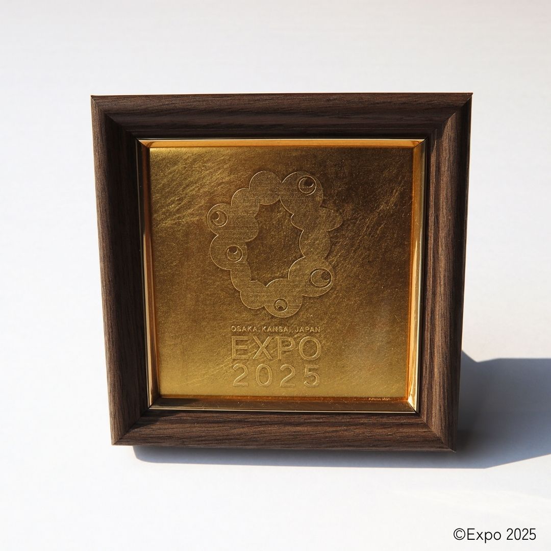 EXPO2025 公式ロゴ 金沢箔 アートパネル