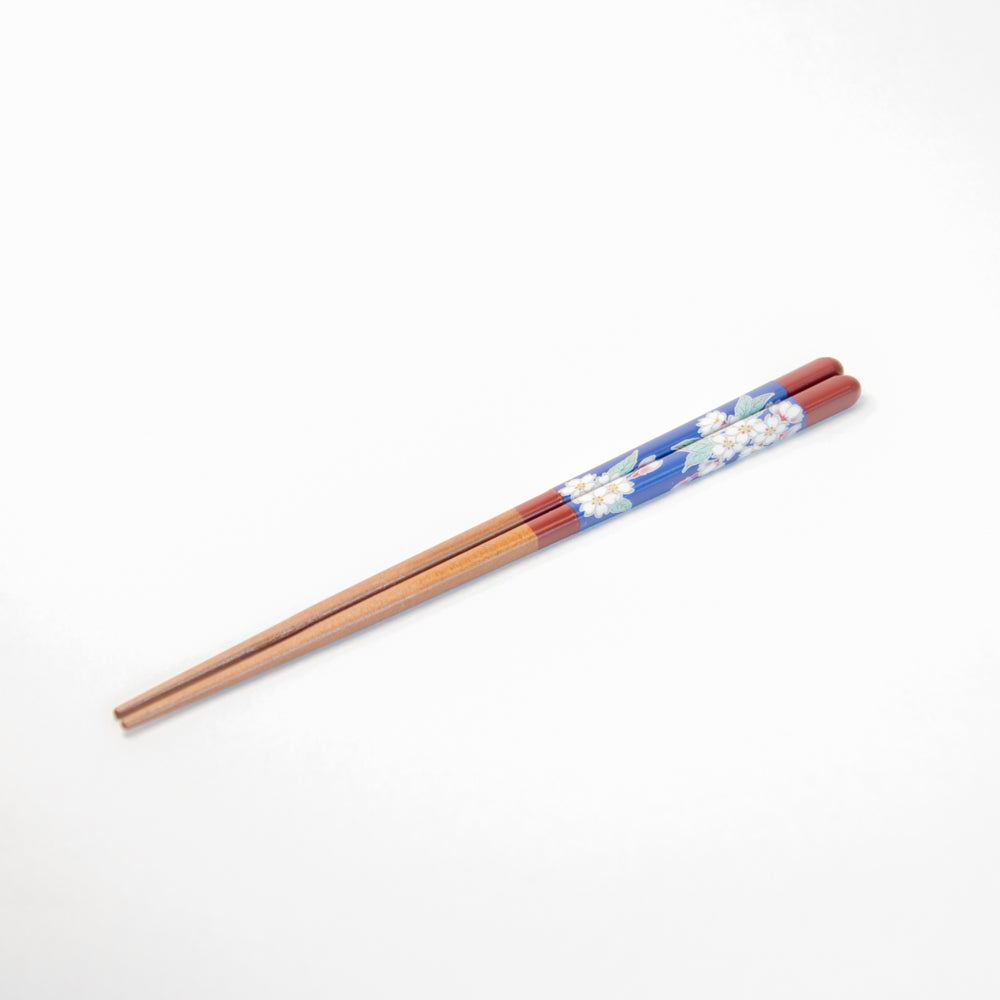 九谷色絵 × 若狭塗 夫婦箸 『桜』 – 47 TREASURE