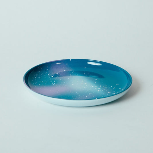 山中塗 iroikoi 丸皿　5.0 雪景色　
