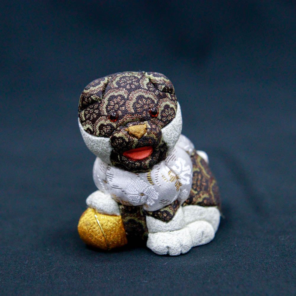 江戸木目込人形 Komainu charms（コマイヌ チャームズ）クロ
