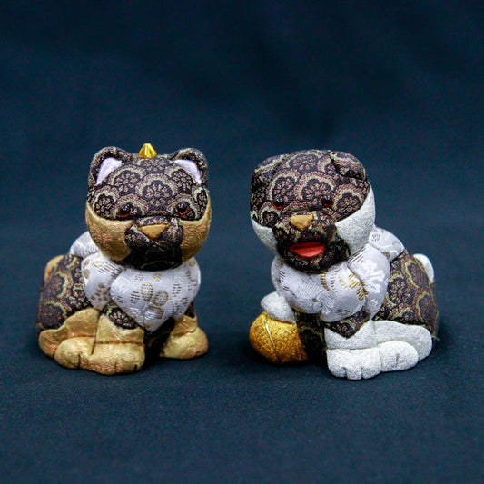江戸木目込人形 Komainu charms（コマイヌ チャームズ）クロ