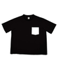 小幅織物Tシャツ白ポケット