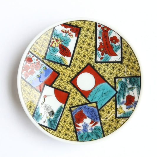 豆皿　花かるた